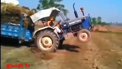 Funny Indian Tractor compilation Tractor stunts
