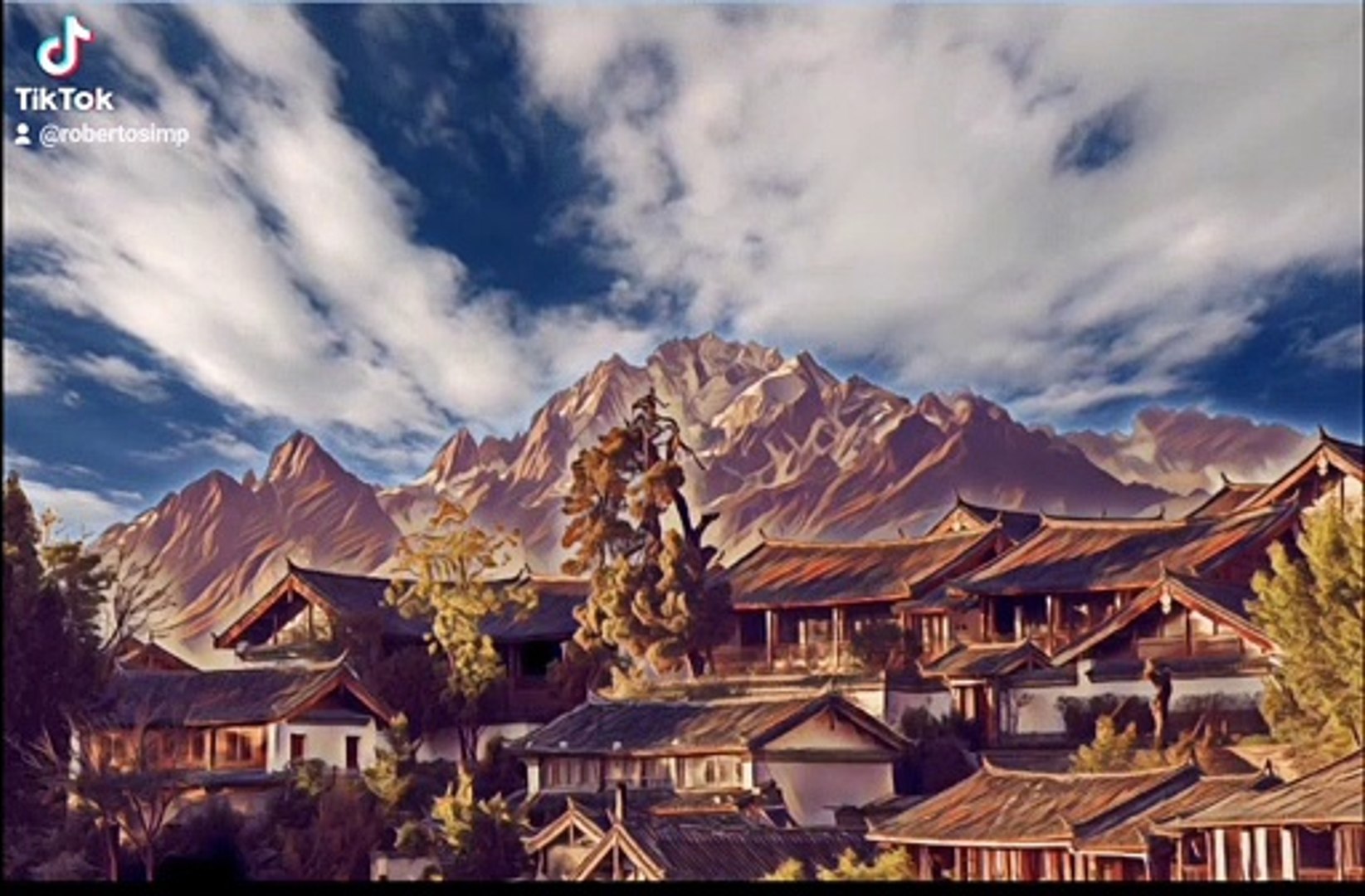 ⁣Piano music in mountains