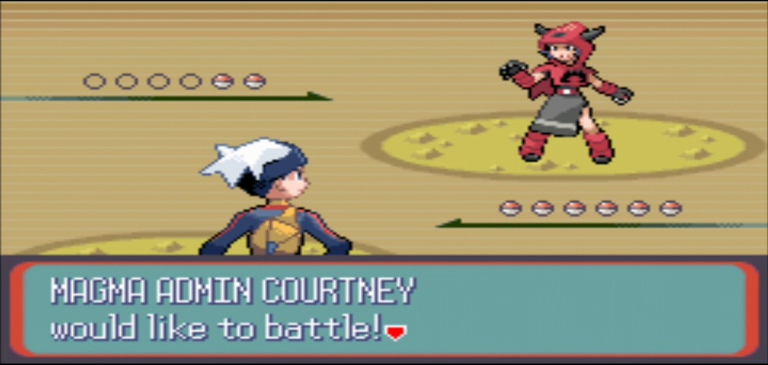 Pokemon Ruby - Team Magma Admin 4th Battle: Courtney
