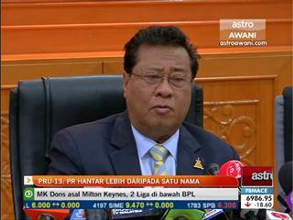 PRU13: PR hantar lebih satu nama calon MB