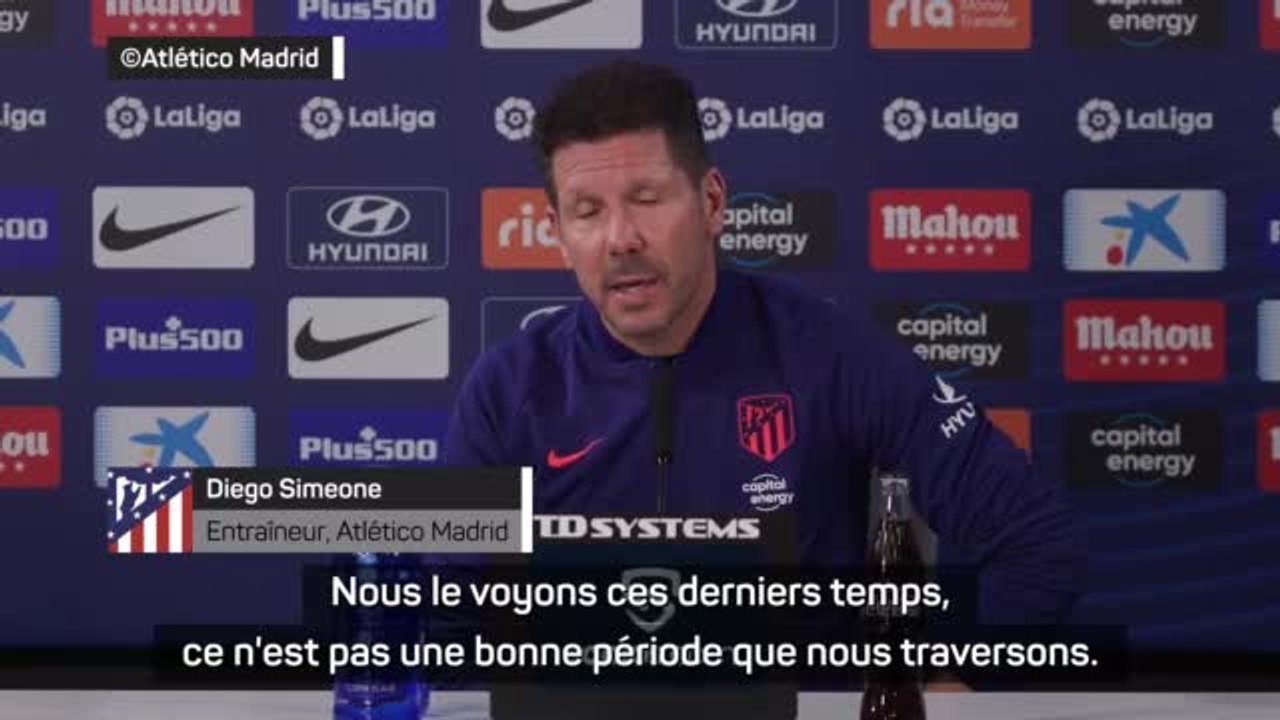 25e j. - Simeone : "Je crois en mes joueurs"
