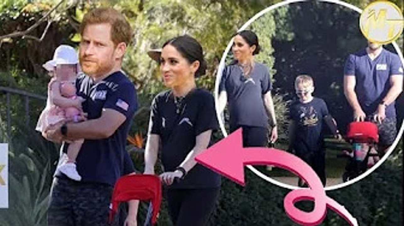 Prince Harry and pregnant wife Meghan enjoy family stroll in NYC with kids