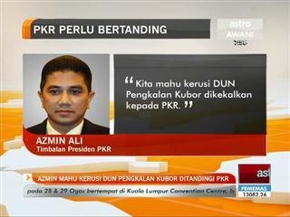 Azmin mahu kerusi DUN Pangkalan Kubor ditandingi PKR