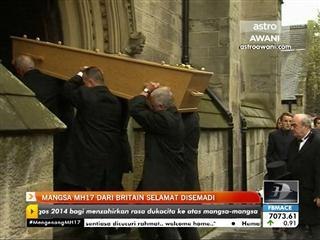 Mangsa MH17 dari Britain selamat disemadi