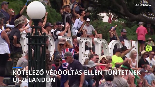 Már két hete tart a kötelező oltás elleni tüntetés Új-Zélandon