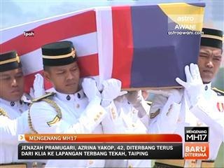 Ketibaan jenazah dan mendiang di Ipoh