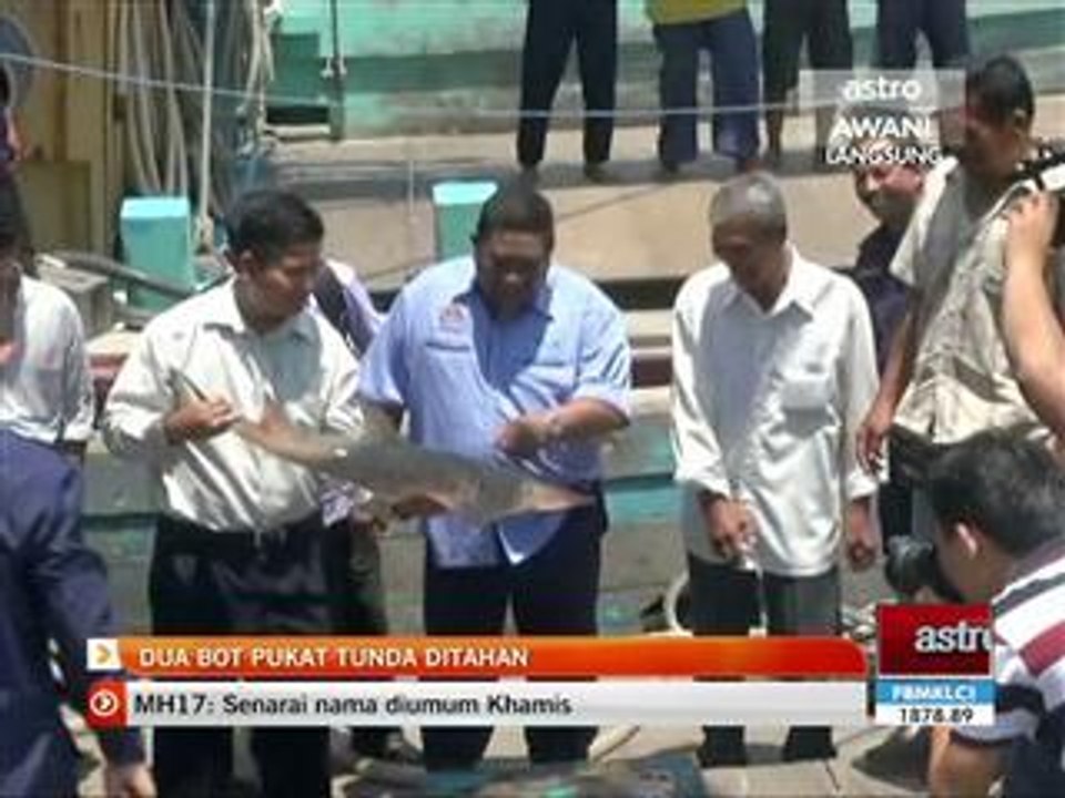Dua bot pukat tunda ditahan