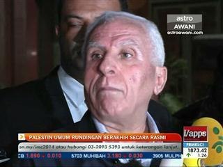 Palestin umum rundingan berakhir secara rasmi