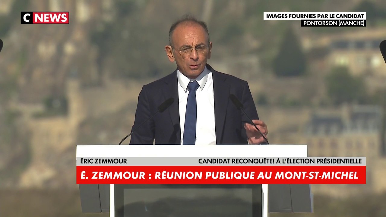 Réunion publique d’Éric Zemmour depuis Pontorson (Mont Saint-Michel) : «Les nations ont un combat spirituel à mener. Chaque pays doit défendre son âme, son identité, son indépendance»