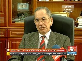 Kenal pasti 3 lagi warga Malaysia berpotensi militan