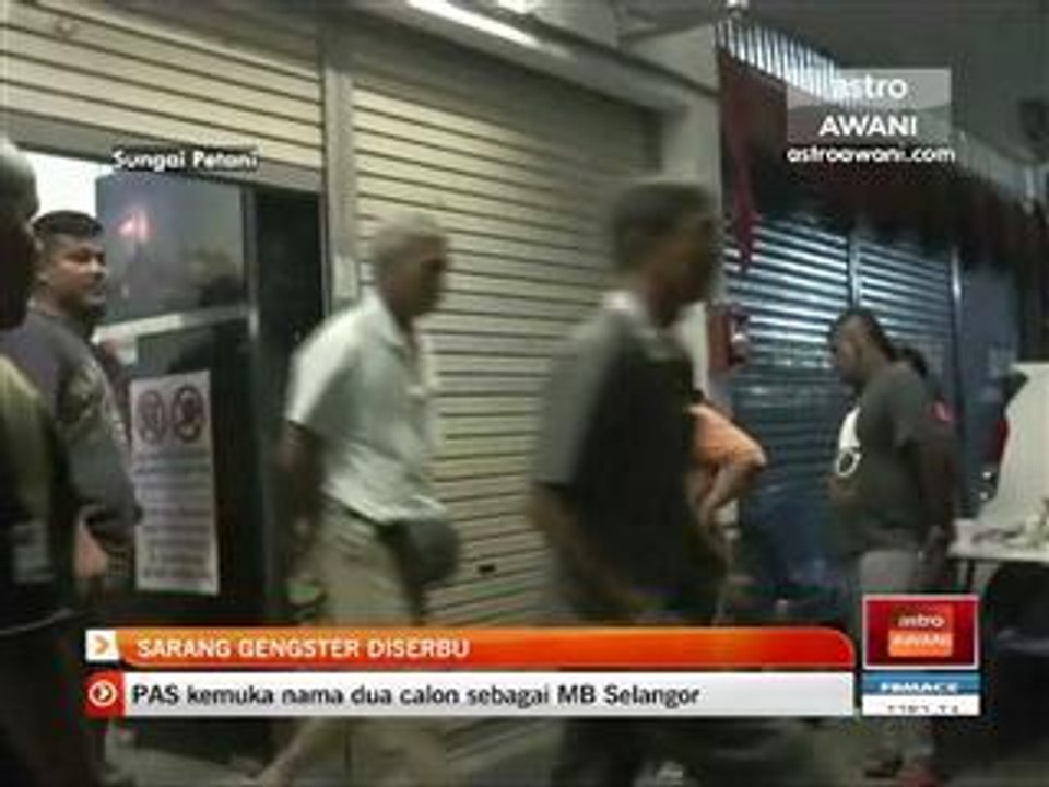 Sarang gengster diserbu