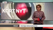 Ulovlige reklamer i Vejle | Ulovlige reklameskærme på Fredericiavej | 14-11-2017 | TV SYD @ TV2 Danmark