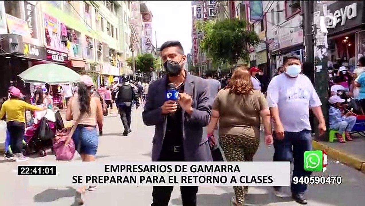 Gamarra: Comerciantes se alistan para campaña escolar