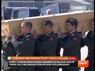 10 mangsa yang disahkan identiti bukan beragama Islam