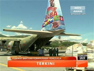 Pesawat bantuan kemanusiaan Venezuela