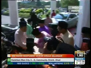 MB Khalid hadiri mesyuarat Dewan Diraja Selangor