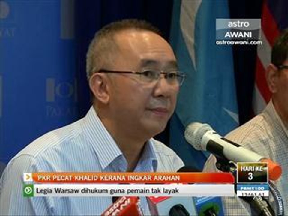 PKR pecat Khalid Ibrahim kerana ingkar amaran