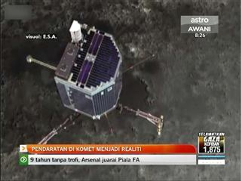 Pendaratan di komet menjadi realiti
