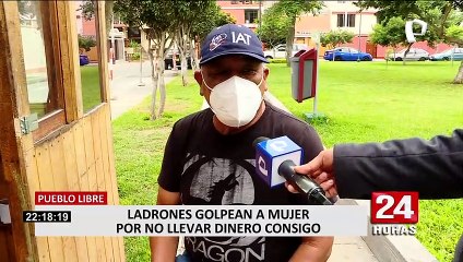 Pueblo Libre: arrastran y roban celular a joven en plena calle