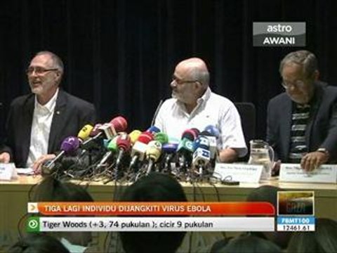 3 lagi dijangkiti virus Ebola
