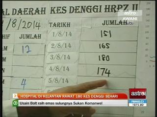 Hospital di Kelantan rawat 180 kes denggi sehari