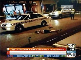 Empat suspek bunuh warga Britain di Kuching ditahan