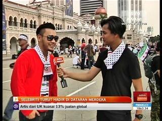 Selebriti turut hadir di Dataran Merdeka