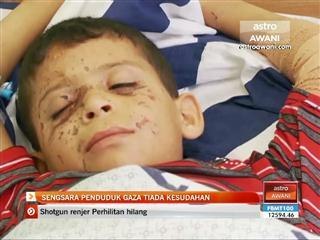 Sengsara penduduk Gaza tiada kesudahan