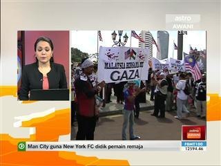 Orang ramai mula banjiri Dataran Merdeka