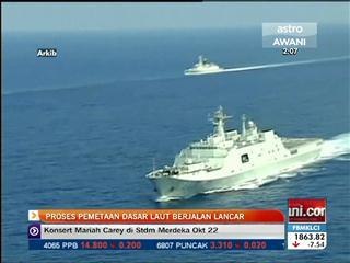 Proses pemetaan dasar laut berjalan lancar