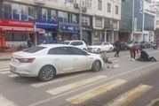 Ordu'da otomobilin çarptığı karı koca yaralandı