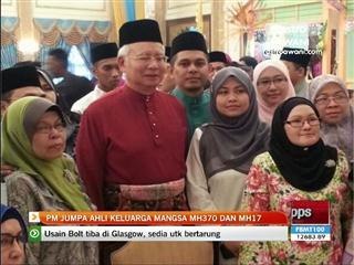 PM jumpa ahli keluarga mangsa mh370 DAN mh17