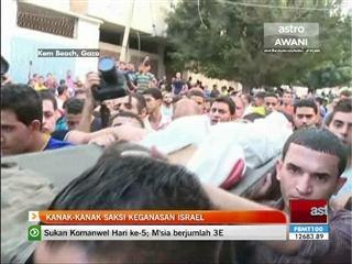 Kanak-kanak saksi keganasan Israel