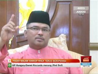 Pasar malam Jonker Walk terus beroperasi