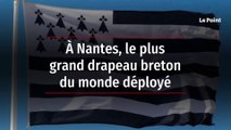 À Nantes, le plus grand drapeau breton du monde déployé