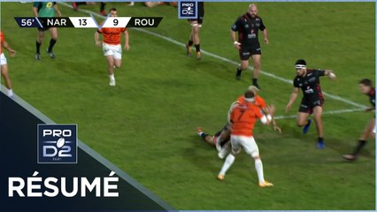 PRO D2 - Résumé RC Narbonnais-Rouen Normandie Rugby: 19-16 - J21 - Saison 2021/2022