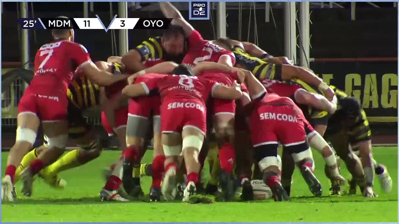 PRO D2 - Résumé Stade Montois-Oyonnax Rugby: 27-20 - J21 - Saison 2021/2022