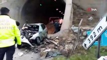 Tünel girişinde feci kaza... Anne ile oğlu hayatını kaybetti