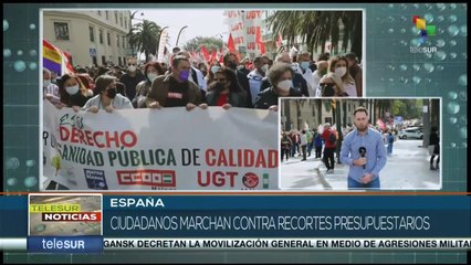 Jornada de protestas en ciudades de Andalucia