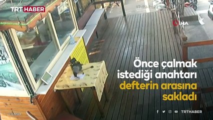 Beslediği karga anahtarı önce sakladı sonra çaldı