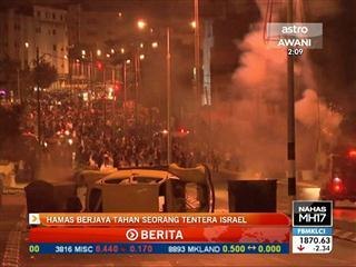 Hamas berjaya tahan seorang tentera Israel