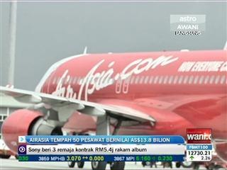 AirAsia tempah 50 pesawat bernilai AS$13.5 bilion