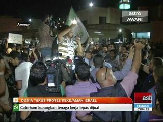 Dunia terus protes kekejaman Israel