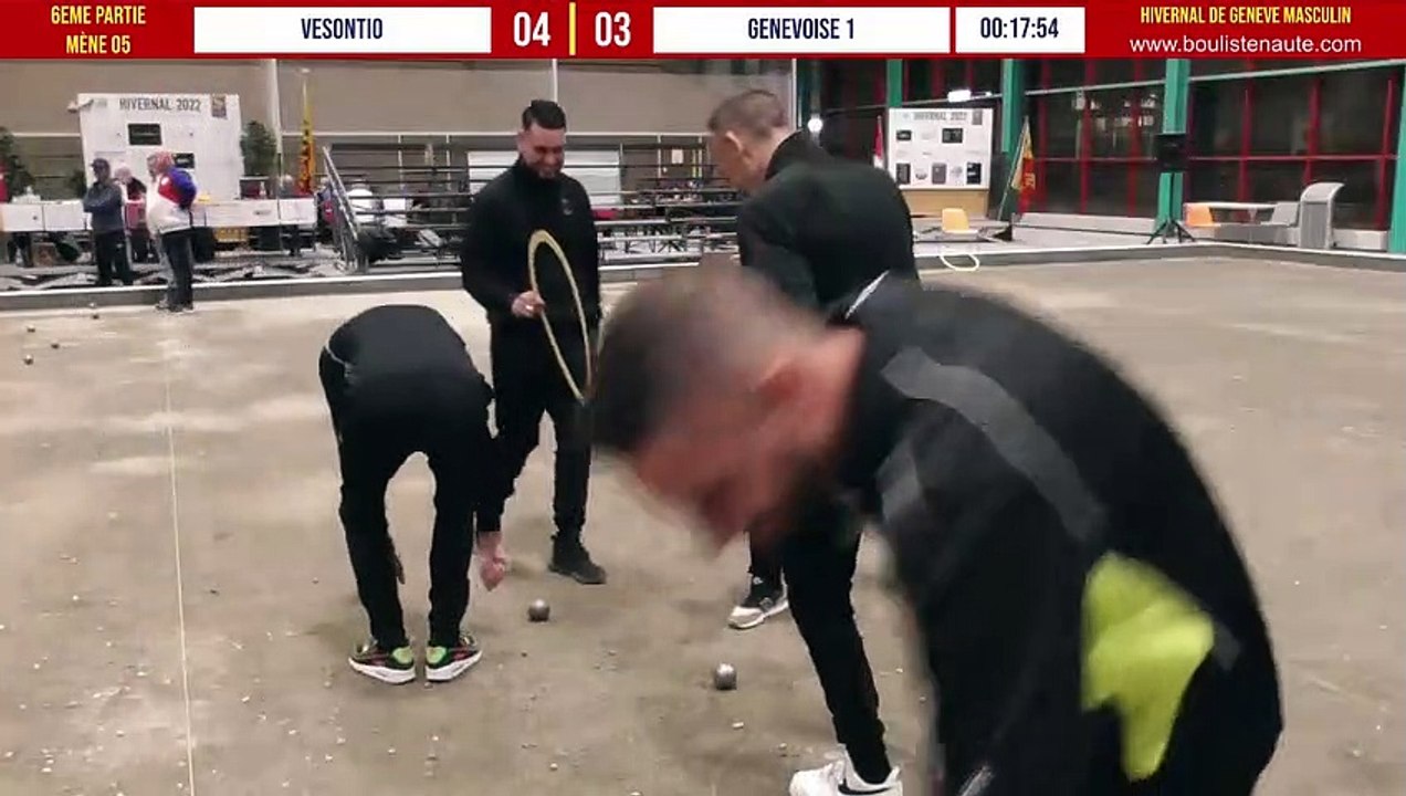 6ème Partie VESONTIO vs GENEVOISE 01 : Pétanque Hivernal de Genève 19&20 février 2022