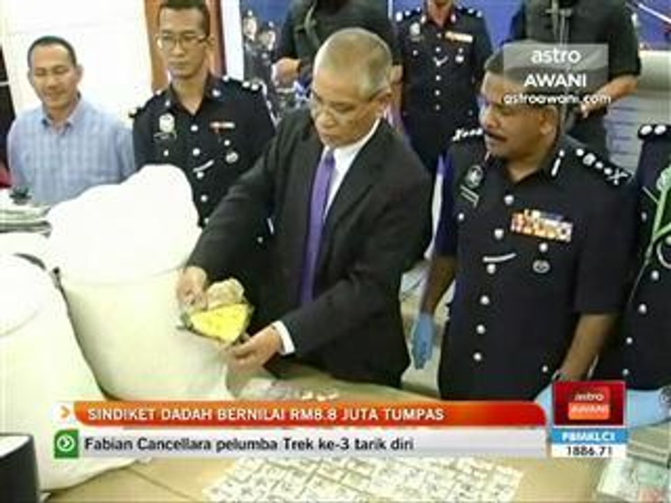 Sindiket dadah bernilai RM8.8 juta tumpas