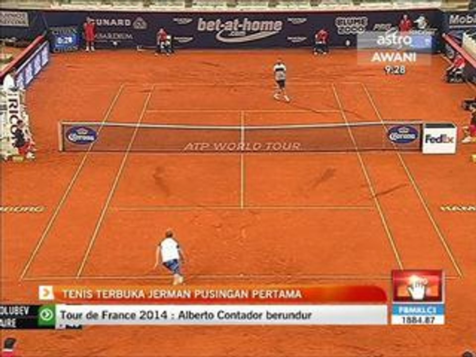 Tenis Terbuka Jerman pusingan pertama