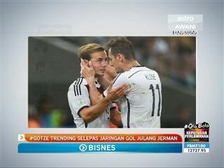 #gotze trending selepas jaringan gol julang Jerman