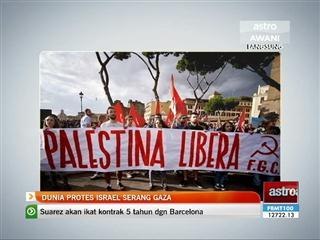 Dunia protes Israel serang Gaza