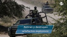 Ejército desactiva minas sembradas por el CJNG en Aguililla
