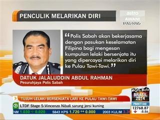 7 lelaki bersenjata lari ke Pulau Tawi-tawi